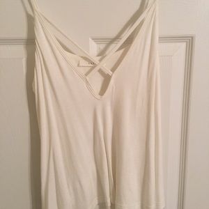 LUSH white cross tank